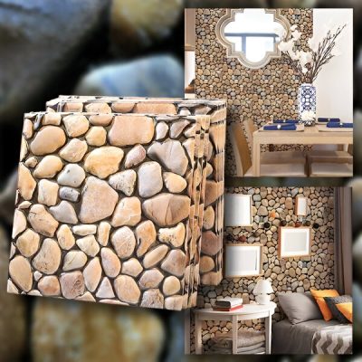 Plăci de perete 3D cu efect de piatră - dezlipește și lipește | STONEBLOCKS