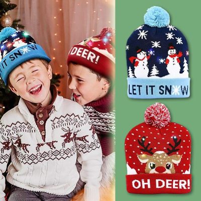 Căciulă de Crăciun cu lumini LED | XBEANIE