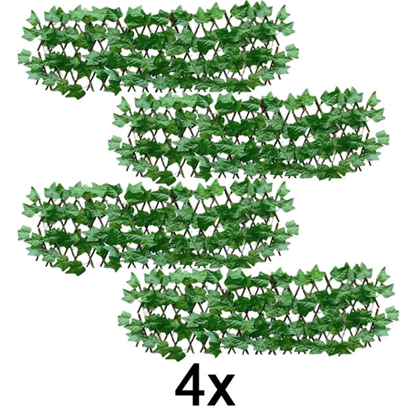 4x Gard decorativ și practic pentru terasă și grădină | GREENFENCE